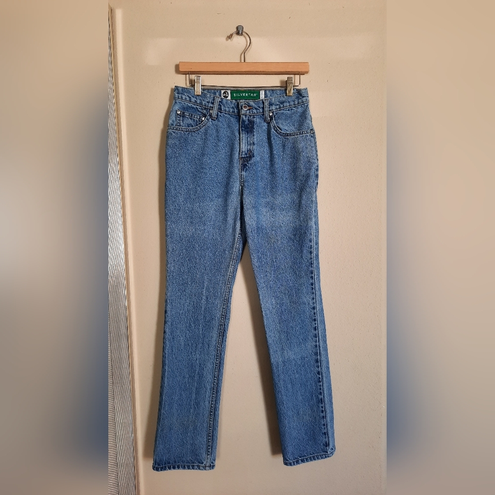 Vintage Silvertab Levis Straight Leg Jeans Classic Timeless Capsule